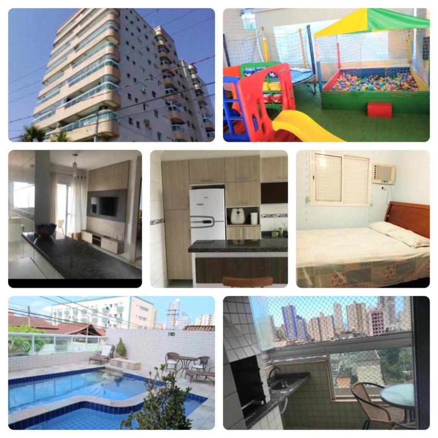 Apto Com Piscina E Churrasqueira Praia Grande  Bagian luar foto